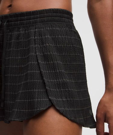 Shorts lululemon Negative Split Textured Reflective Running Shorts Svart | prod20003643, 5