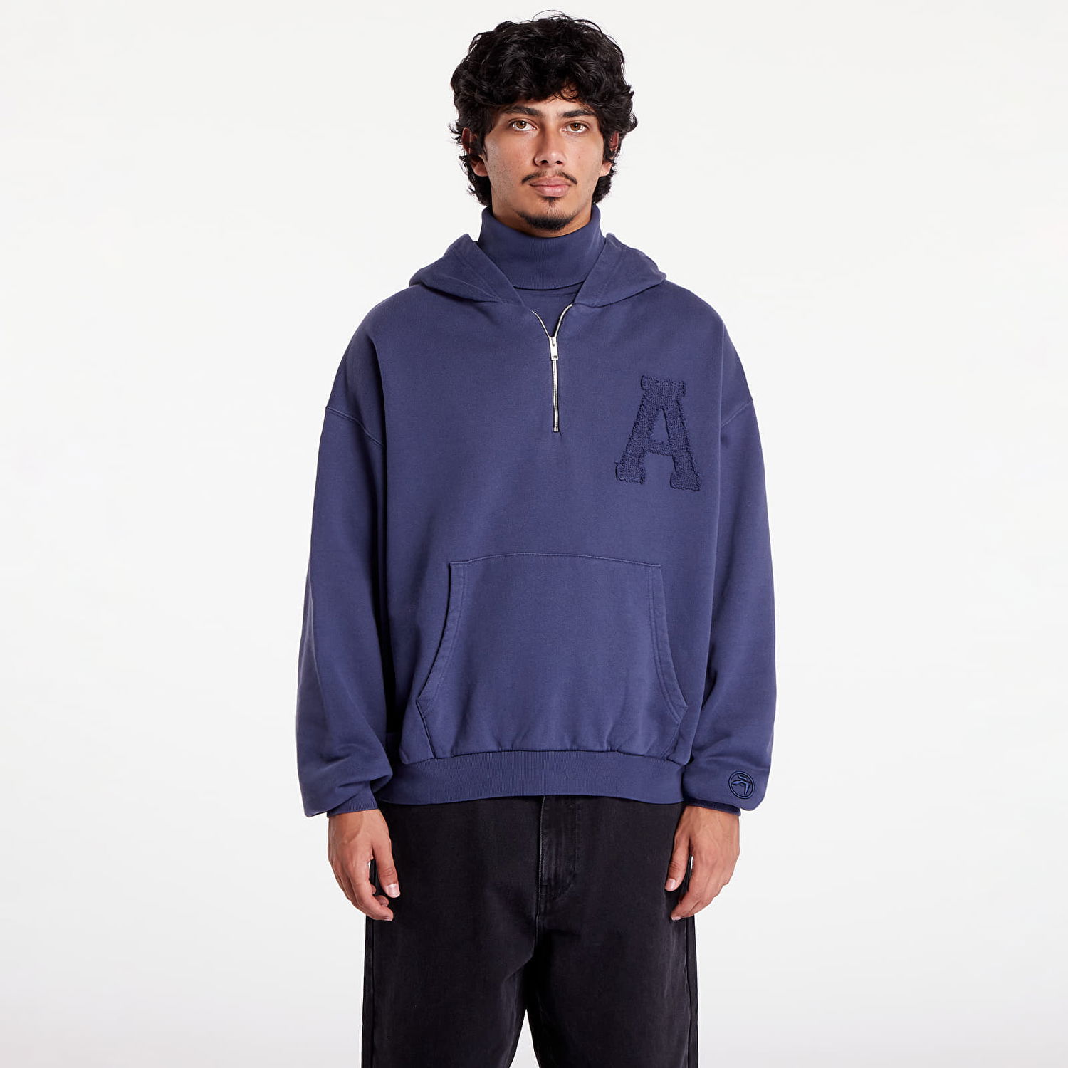 Sweatshirt Ambush Collar Rib Sweatshirt Insignia Blue Blå | BMBB004F24FLE0014545, 0