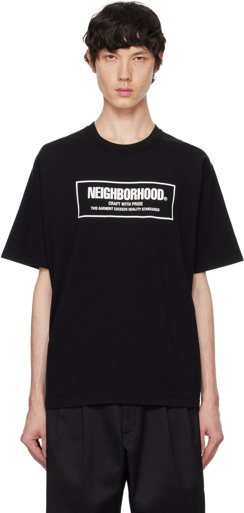 T-shirt Neighborhood T-shirt SS-1 Print Svart | 242PCNH-ST01