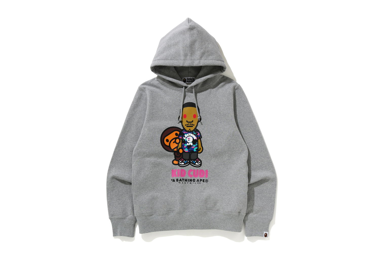 Sweatshirt BAPE Kid Cudi x Baby Milo Pullover Hoodie Grå | 002PPG731901XGRA, 0