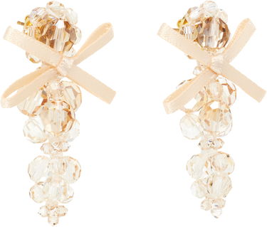 Örhängen Simone Rocha Simone Rocha Petite Bow Cluster Earrings Beige | ERG545 0903, 1