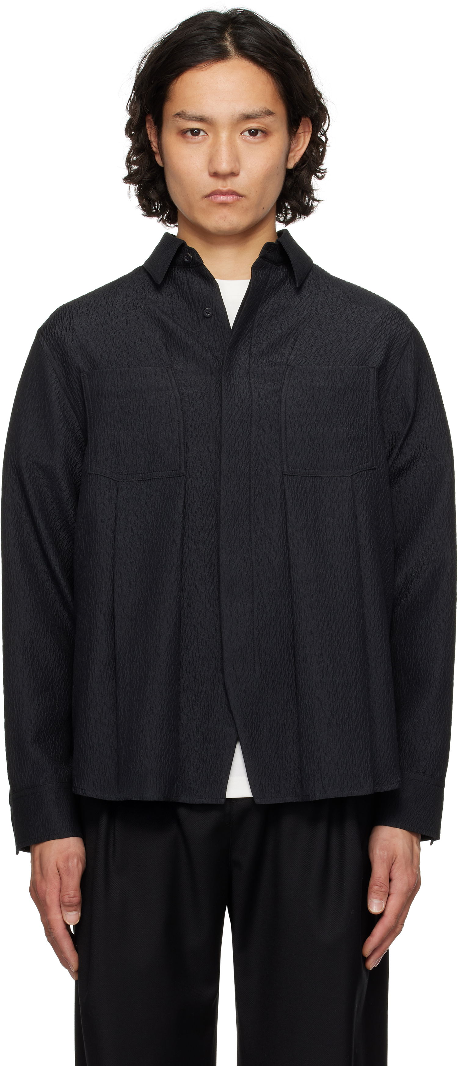 Skjorta ADER ERROR ADER error Product. 53 Textured Shirt Svart | BO01SSSH0101BK, 0