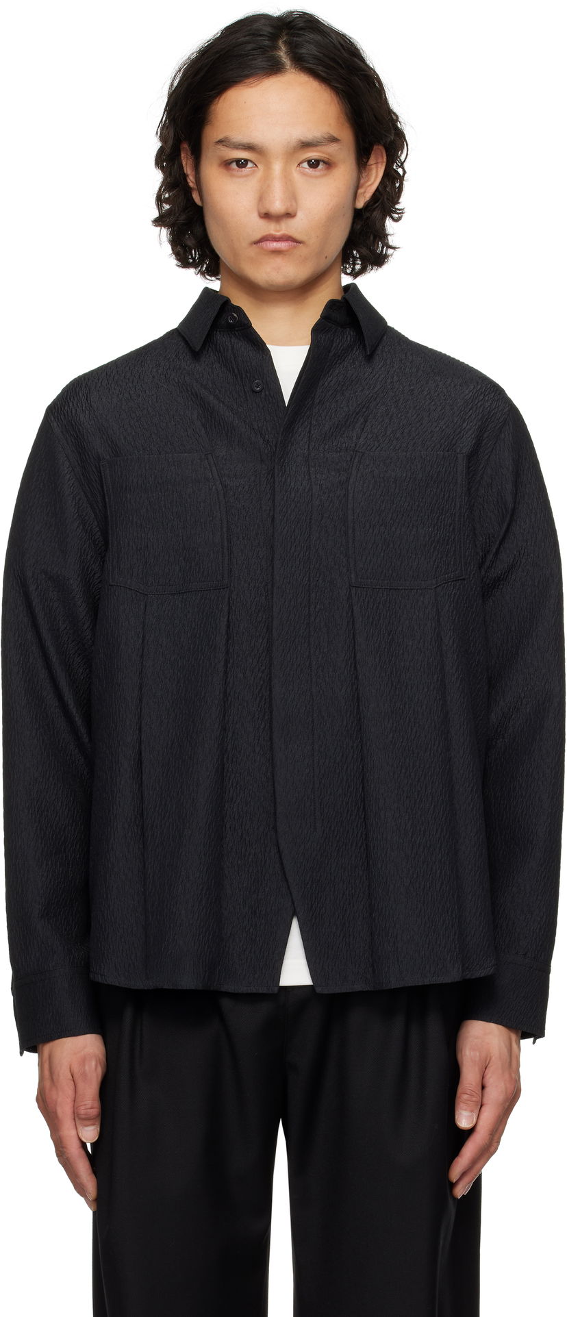 Skjorta ADER ERROR ADER error Product. 53 Textured Shirt Svart | BO01SSSH0101BK