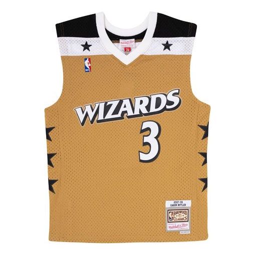 Jersey Mitchell & Ness Mitchell & Ness Wizards Basketball Jersey Gul | SMJYGS20042-WWIGOLD07CBT