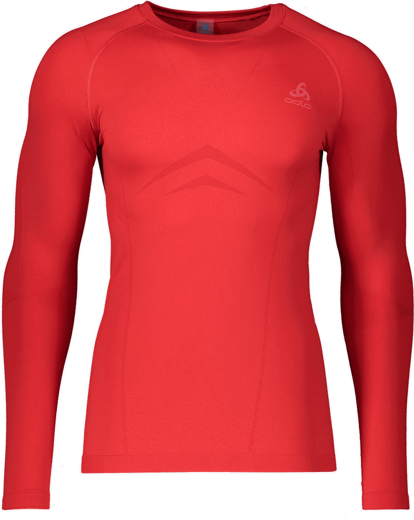 T-shirt Odlo Odlo Performance Warm Underwear Long Sleeve Shirt Röd | 197462-36100