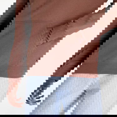 Sweatshirt HUF Essentials Box Logo Hoodie Brun | PF00465 BROWN, 4