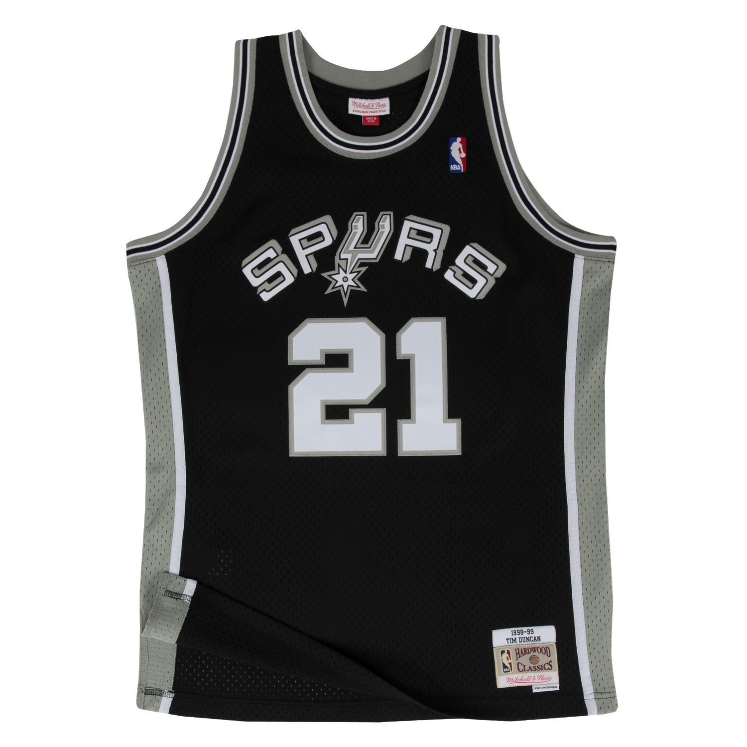 Jersey Mitchell & Ness NBA Swingman Jersey San Antonio Spurs Tim Duncan Svart | SMJYGS18208-SASBLCK98TDU, 0