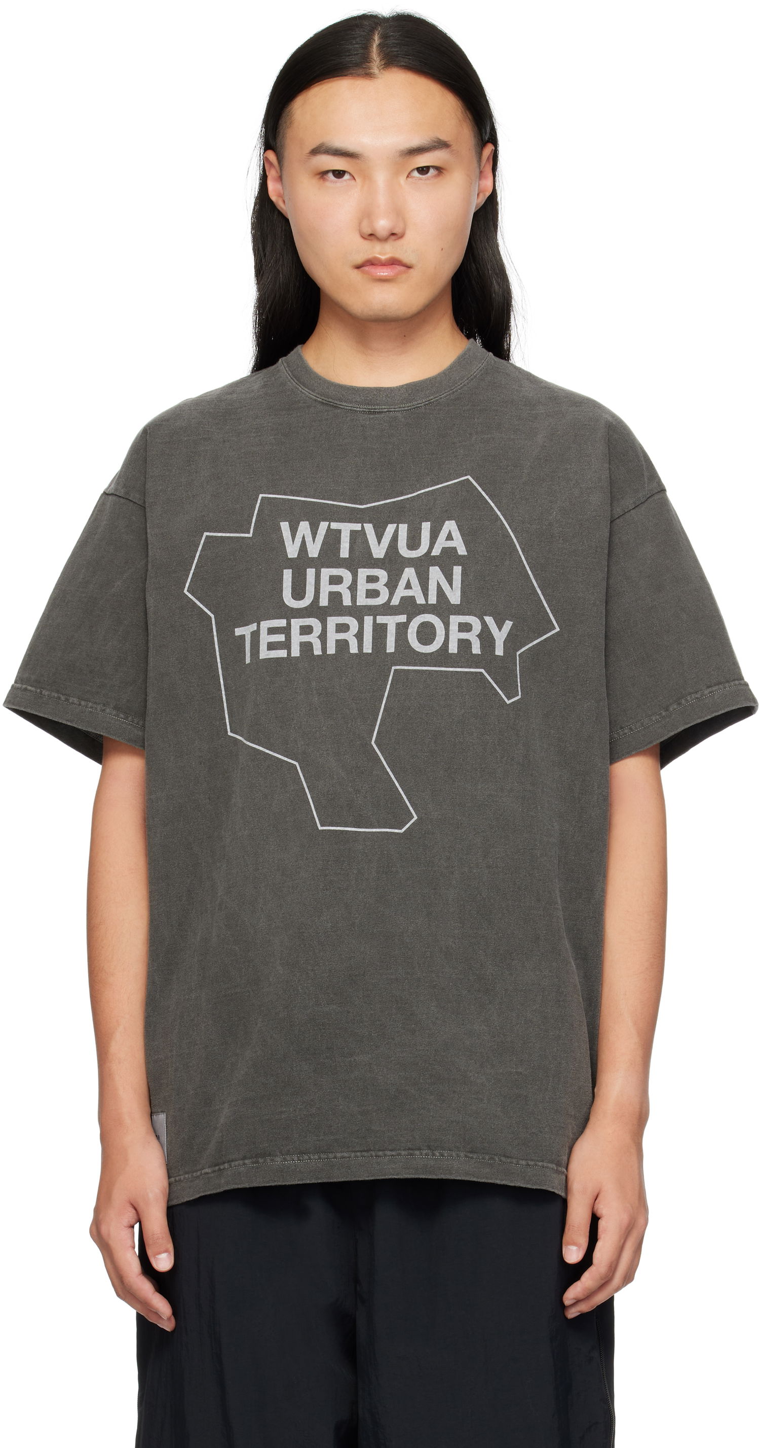 T-shirt WTAPS WTAPS Territory Graphic T-Shirt Grå | 242ATDT-CSM04, 0