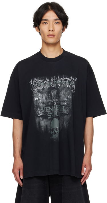 T-shirt VETEMENTS Vetements Cradle of Filth 'Vengeful Spirit' Oversized T-Shirt Svart | UCF76TR650M, 0