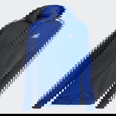 Sweatshirt adidas Performance Essentials Fleece 3-Stripes Full-Zip Hoodie Blå | H12181, 0