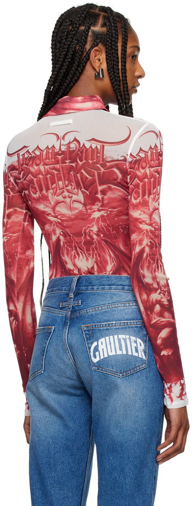 Skjorta Jean Paul Gaultier Gaultier 'The Diablo' Graphic Shirt Röd | 24/25-U-CH015-T546-0130, 2