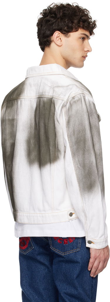 Jacka BBC IceCream ICECREAM Oil Stained Denim Trucker Jacket Grå | ICW008, 2