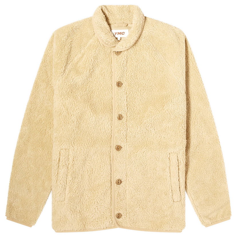 Jacka YMC Men's Fleece Jacket Gul | P7AZD-20