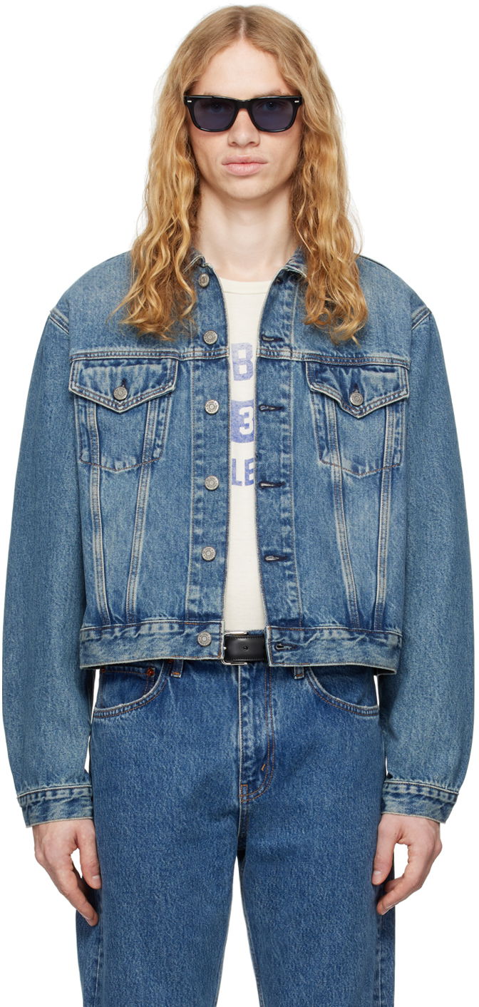 Jacka RE/DONE Blue 'The Mel Trucker' Denim Jacket Blå | 141-06MBOXYTR