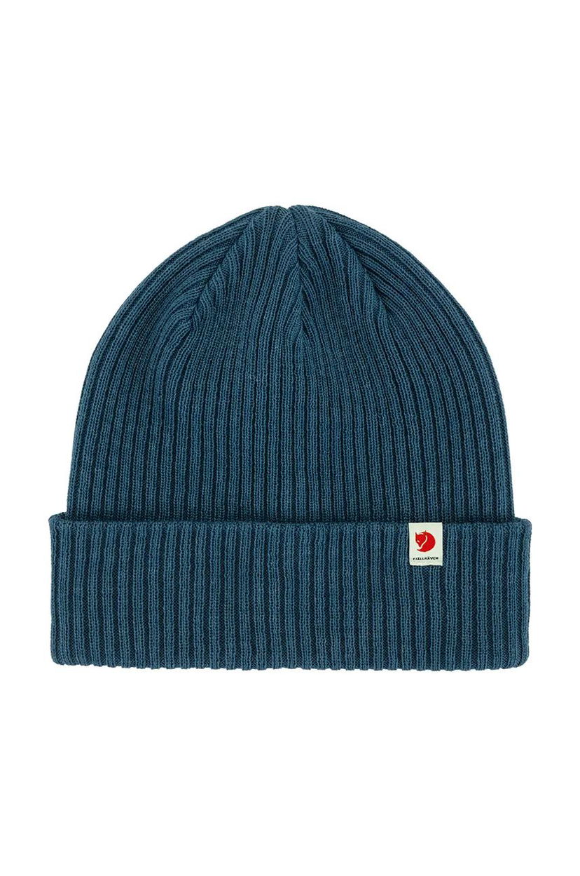 Mössa FJÄLLRÄVEN Rib Hat Blå | F13100184.534