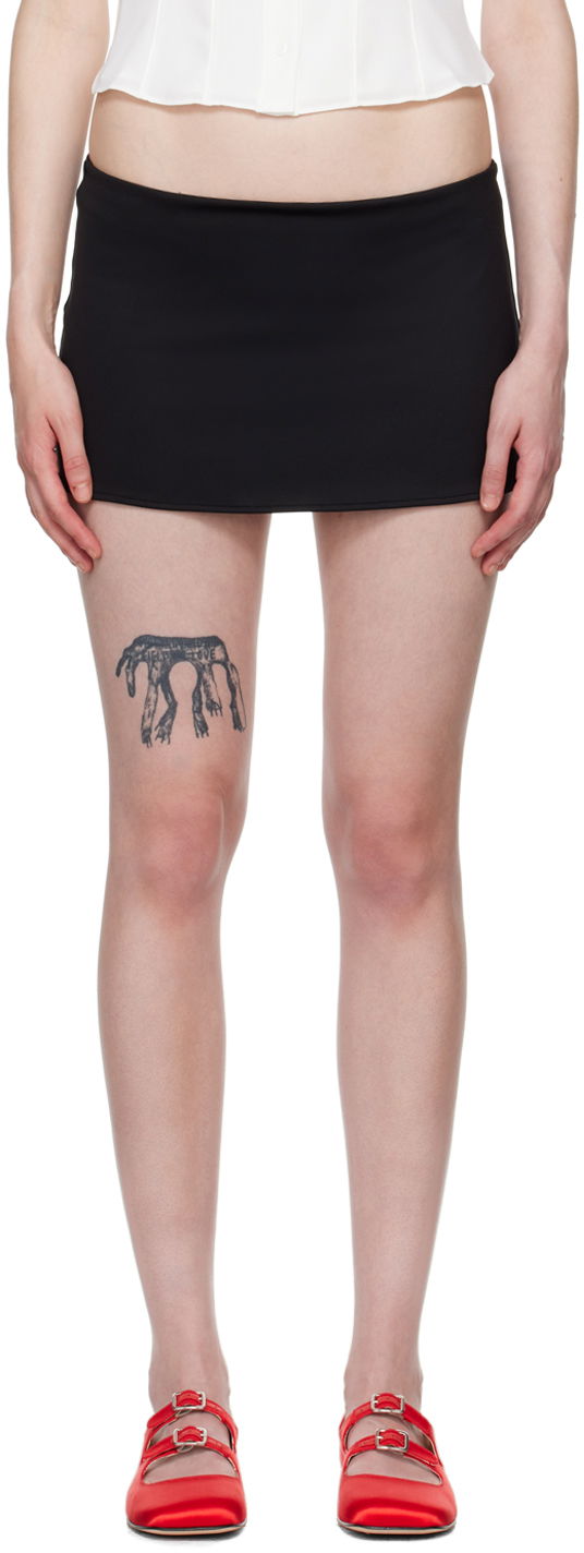 Kjol GUIZIO Guizio Micro Miniskirt Svart | C00301K021