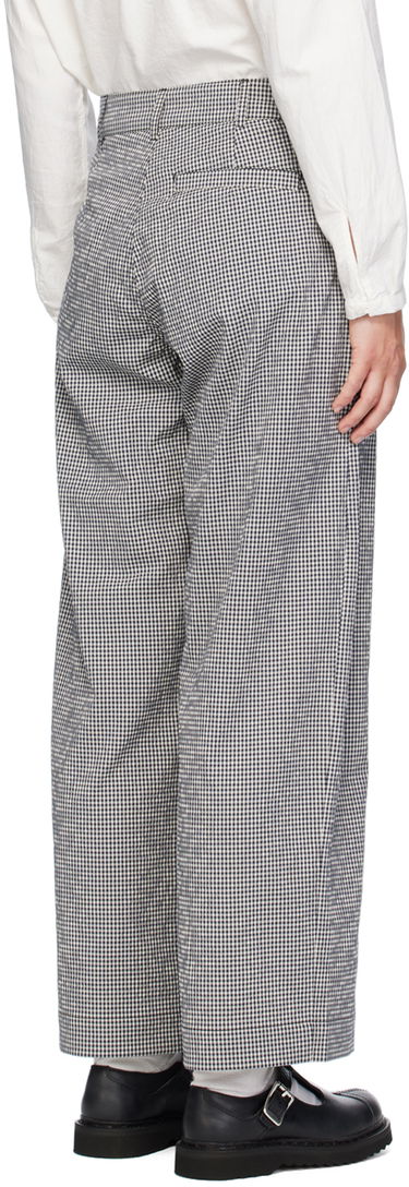 Byxor YMC YMC Peggy Gingham Check Trousers Blå | Q4WMI, 2