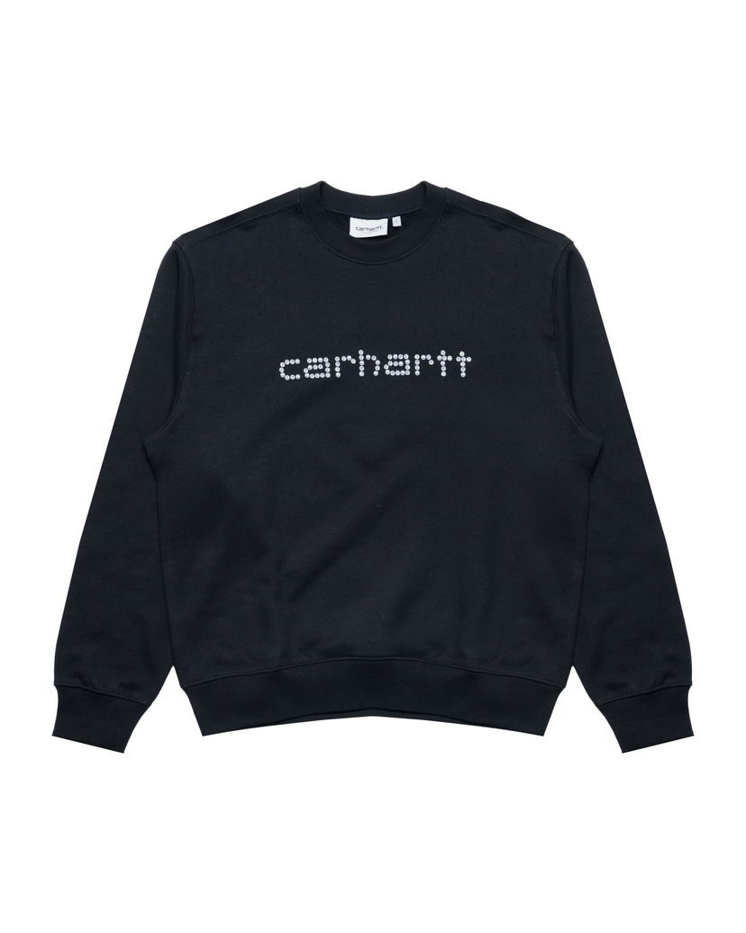 Sweatshirt Carhartt WIP Carhartt WIP Rivet Script Sweatshirt Svart | I034415-89XX