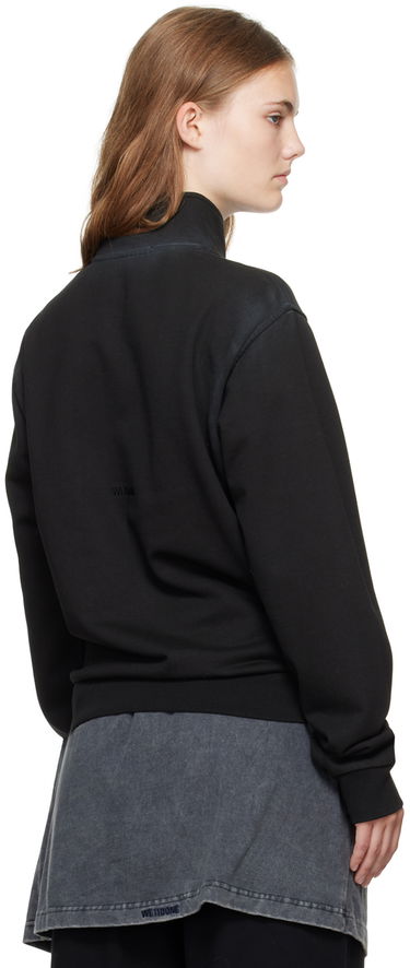 Sweatshirt We11done Embroidered-Logo Track Jacket Svart | WD-TJ2-24-815-U-BK, 2