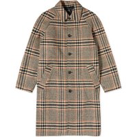 Rockar A.P.C. Etienne Check Wool Overcoat Beige | WVBCF-H01519-BAA, 1