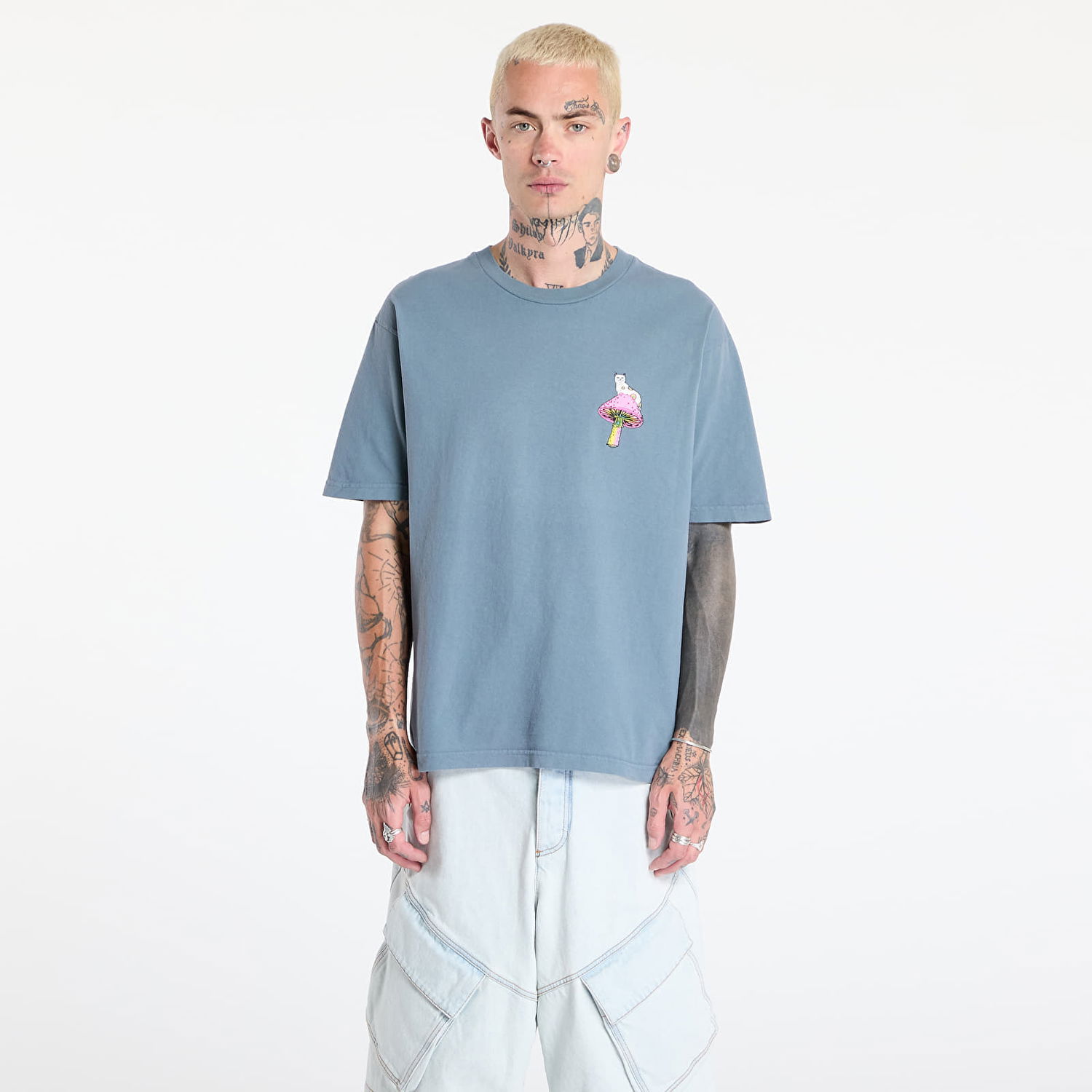 T-shirt RIPNDIP RIPNDIP Psychedelic T-Shirt Blå | RNDSUM25150, 0