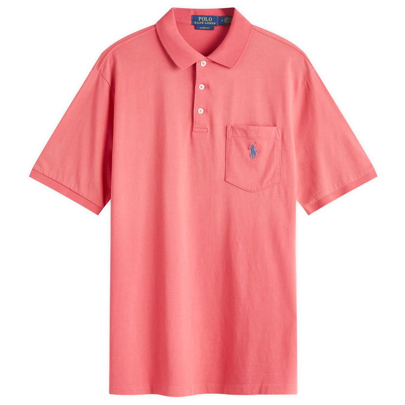 Polotröja Polo by Ralph Lauren Garment Dyed Polo Shirt Rosa | 710941533003