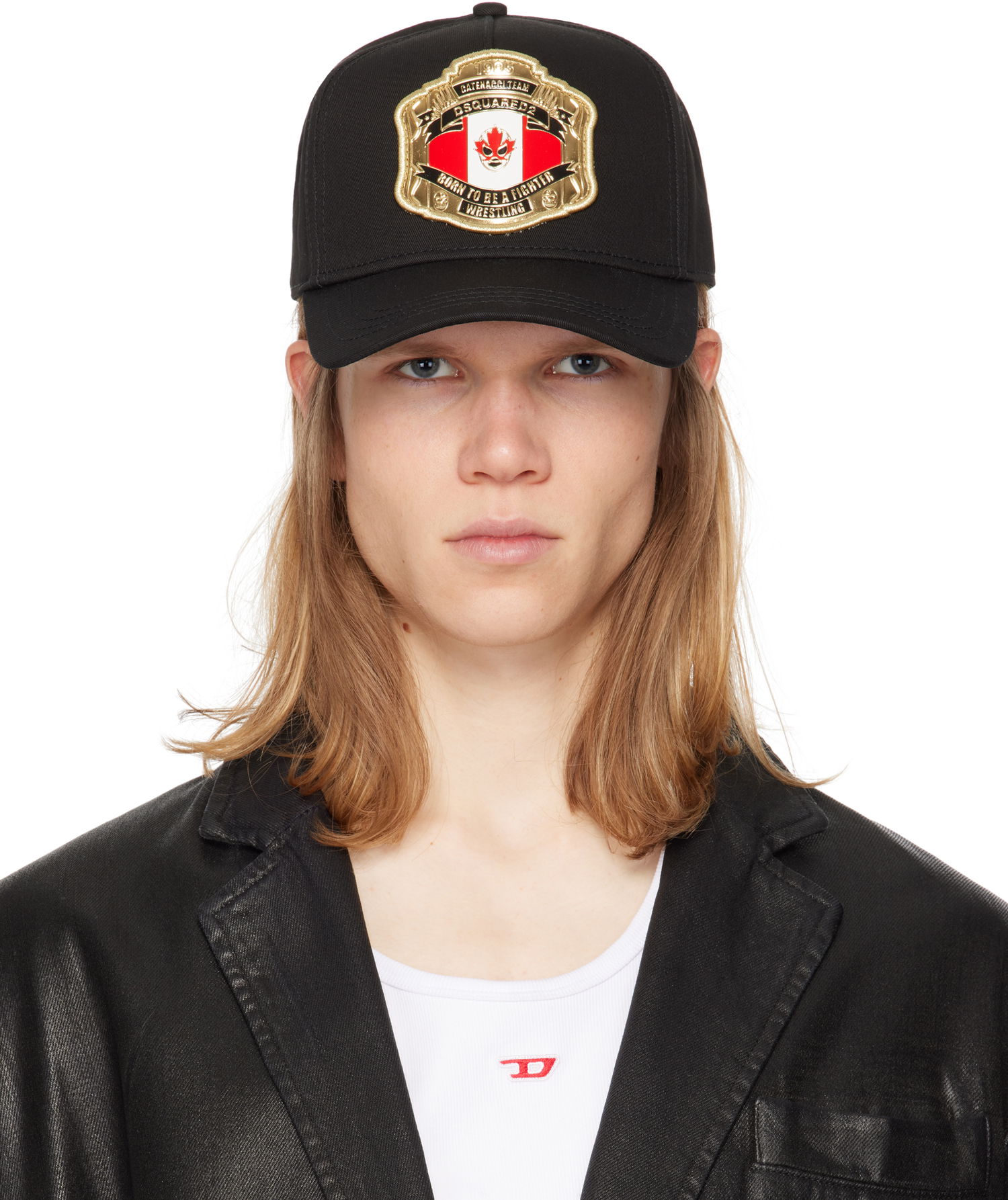 Keps DSQUARED2 Dsquared2 Boxeur Patch Baseball Cap Svart | BCM0903-05C00001-2124, 0