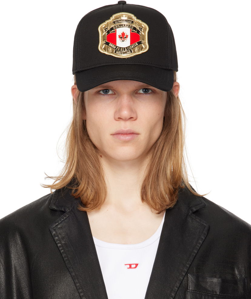 Keps DSQUARED2 Dsquared2 Boxeur Patch Baseball Cap Svart | BCM0903-05C00001-2124