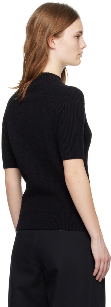 T-shirt TOTEME Raglan Short Sleeve T-Shirt Svart | 242-WRT2204-YA0043, 2