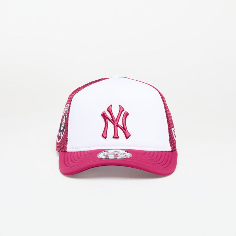 Keps New Era New Era New York Yankees MLB 9FORTY World Series E-Frame Trucker Adjustable Cap Rosa | 60667460
