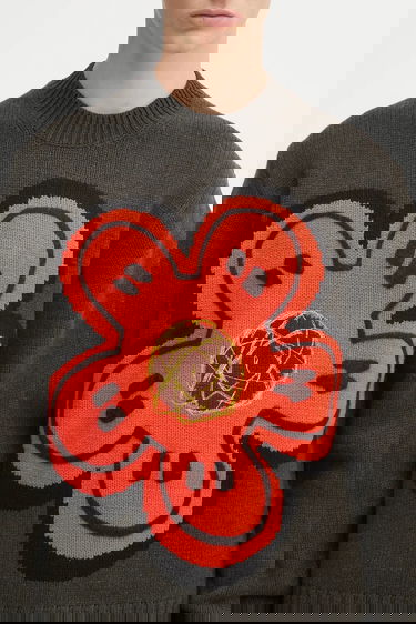 Sweater KENZO Kenzo RWS Futura Knit Jumper Grön | FF65PU7413CK, 3