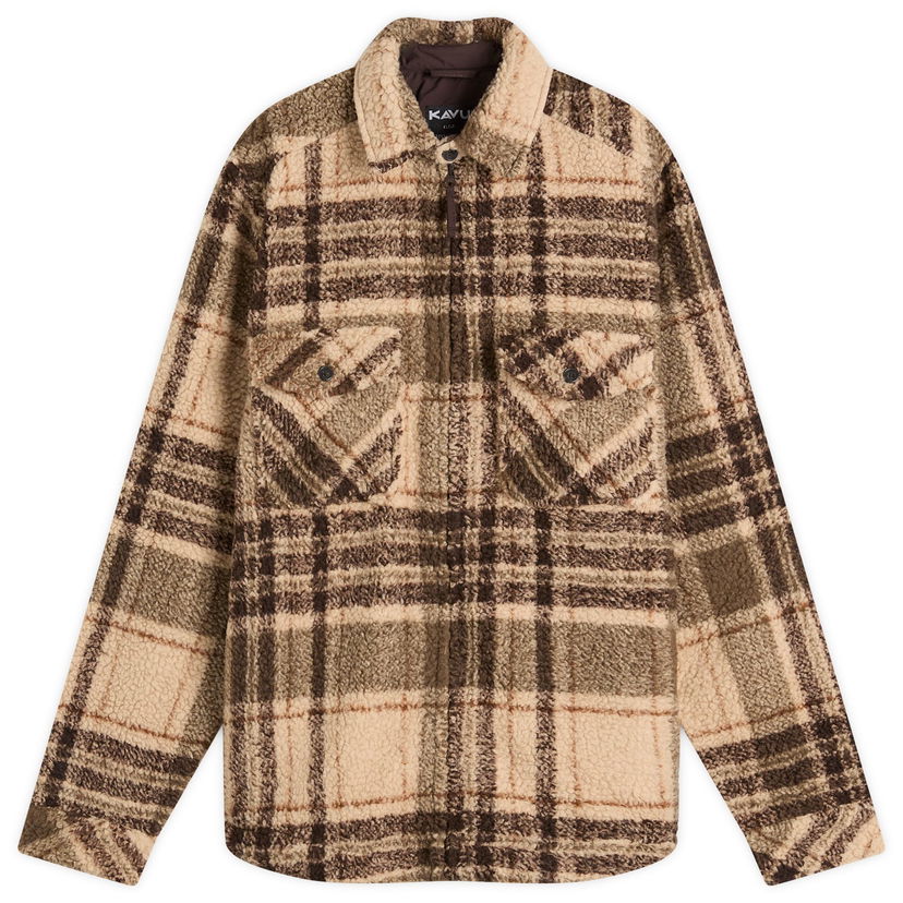 Skjorta KAVU McCord Creek Fleece Overshirt Brun | 5260-1055