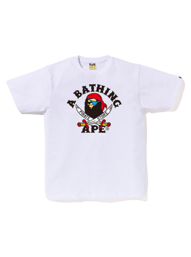 T-shirt BAPE Ape Pirate Tee Vit | 4I72110003