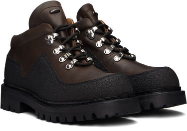 Sneakers och skor OUR LEGACY Quest Textured-Panel Lace-Up Boots Brun | A4257QM, 3