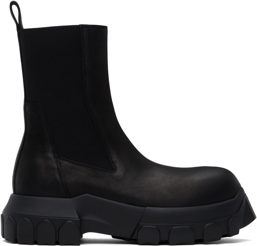 Sneakers och skor Rick Owens Rick Owens Hollywood Beatle Bozo Tractor Chelsea Boots Svart | RU01E5881 LWN