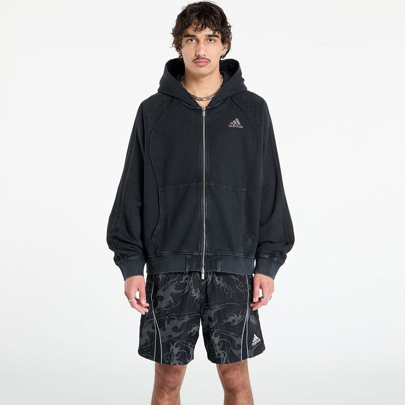Sweatshirt adidas Originals Adilenium Season 4 Teamgeist Full-Zip Hoodie Svart | KF8527