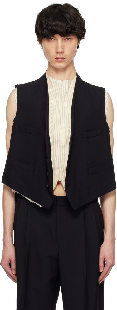 Väst Maison Margiela Maison Margiela Raw Edge Waistcoat Svart | S50FB0110 S53915, 0