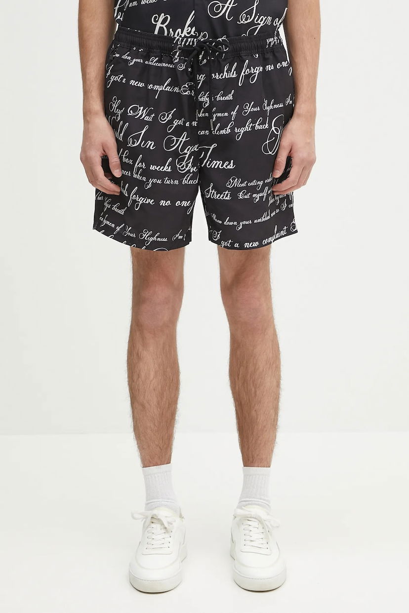 Badkläder Ksubi KSUBI Kursed Shorts Svart | MSP25WA002