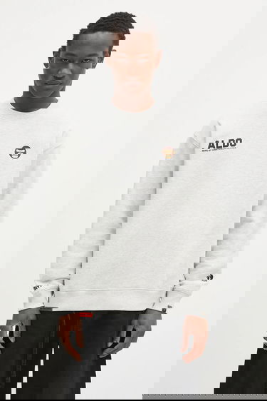 Sweatshirt AAPE by A Bathing Ape AAPE By A Bathing Ape Aaper Crew Neck Sweatshirt Grå | AAPSWMB377XAN, 0