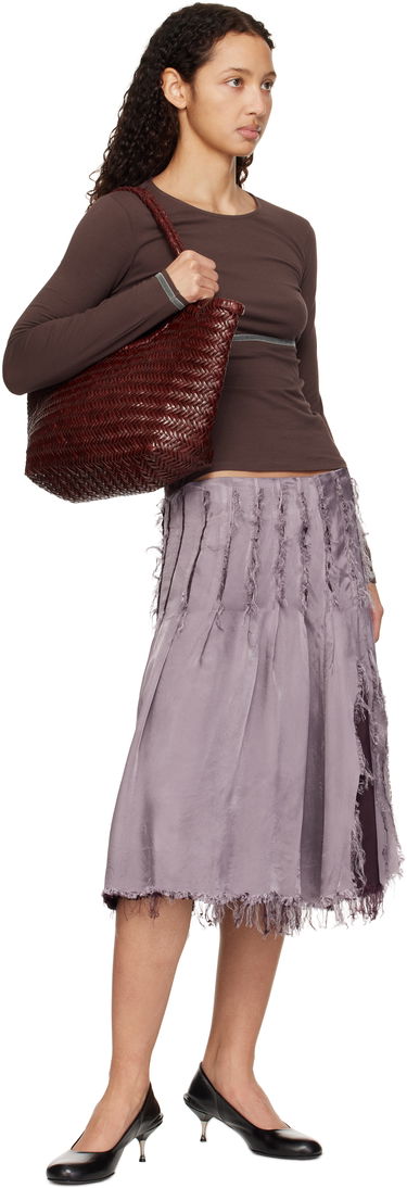 Tygpåse Dragon Diffusion Dragon Diffusion Nantucket Big Woven Tote Bag Bourgogne | 8822, 3