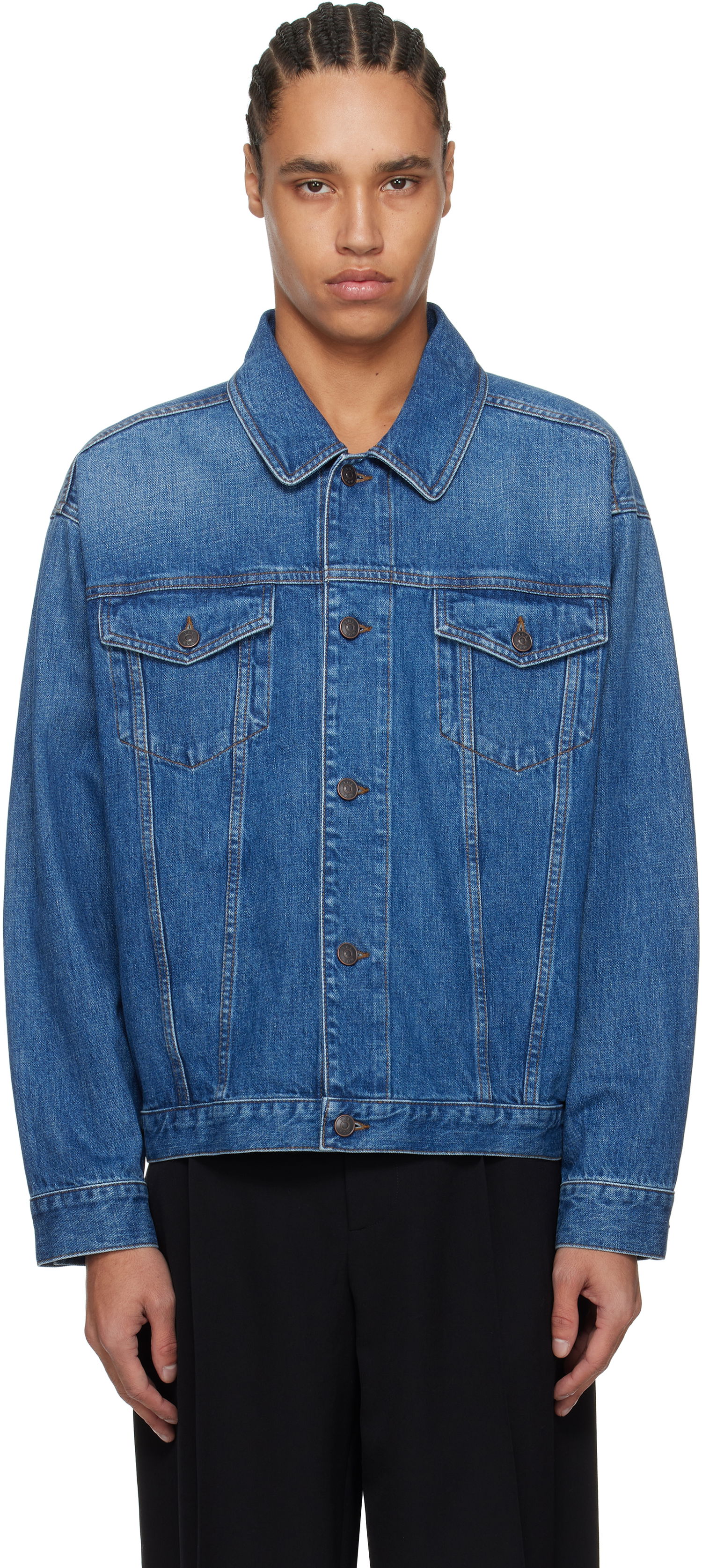 Jacka The Row The Row Seb Denim Jacket Blå | 906-W3809, 0
