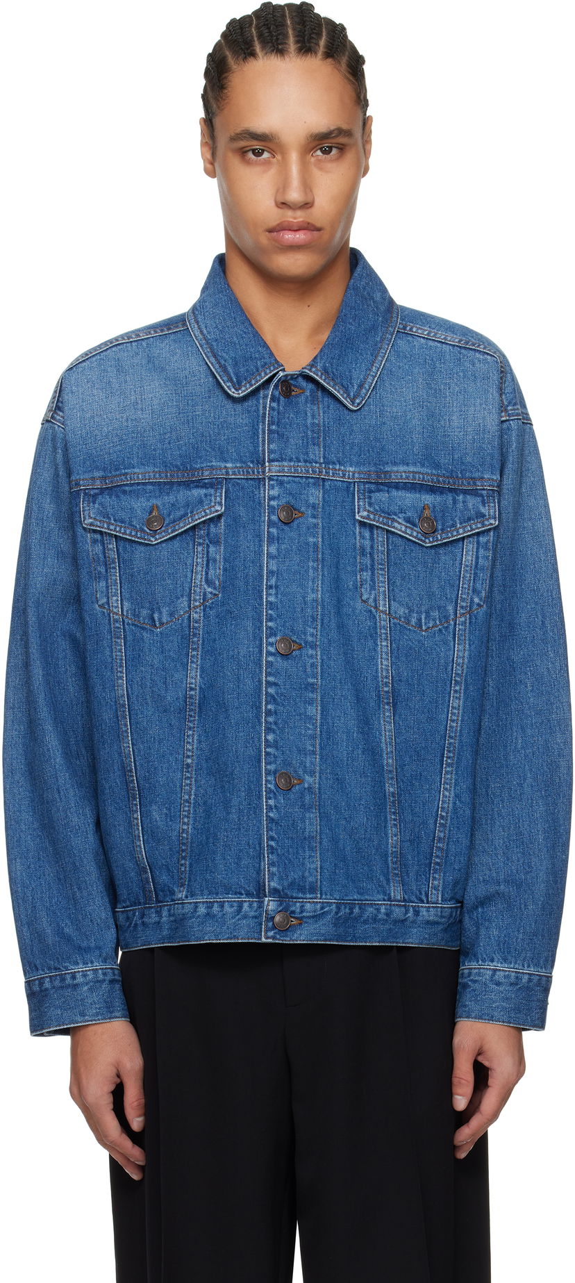 Jacka The Row The Row Seb Denim Jacket Blå | 906-W3809