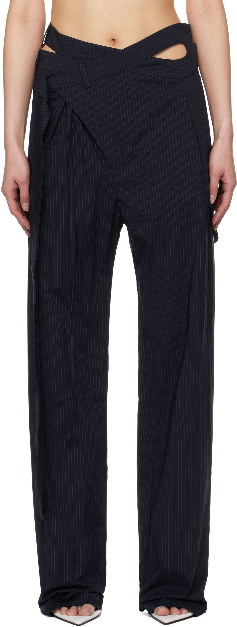 Byxor Ottolinger Ottolinger Signature Wrap Suit Trousers Svart | 12320152301