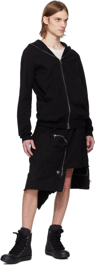 Sweatshirt Rick Owens Rick Owens DRKSHDW Hollywood Zip Hoodie Svart | DU01E3291 F, 3