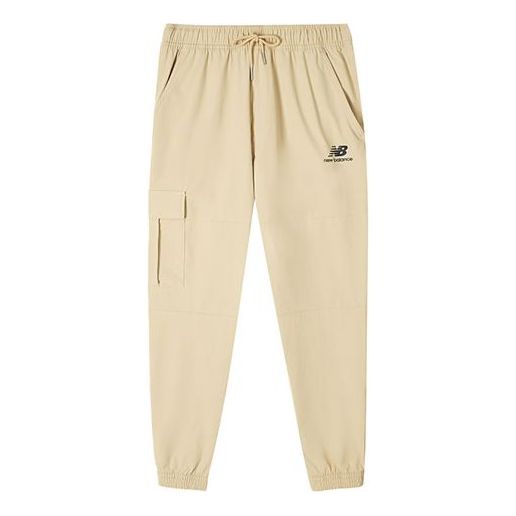 Cargo byxor New Balance Sportswear Club Fleece Cargo Pants Beige | AMP12362-BEI