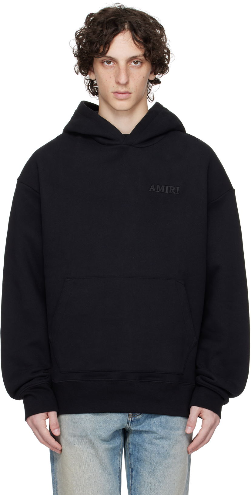 Sweatshirt AMIRI Amiri Oversized Hoodie Svart | AMJYHD1042