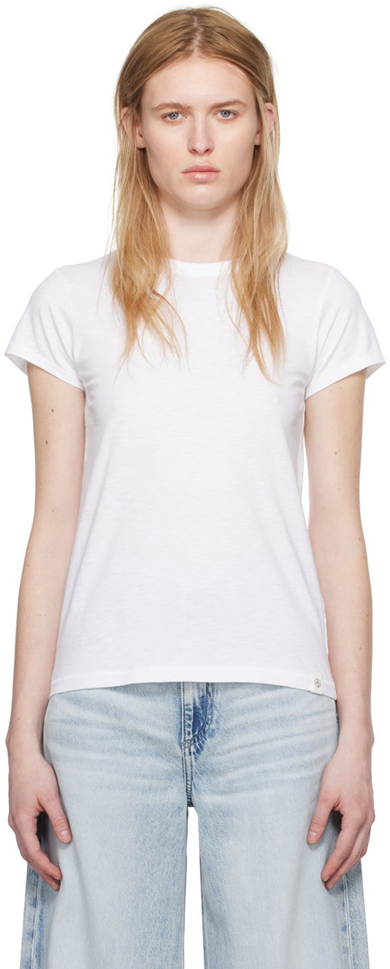 T-shirt rag & bone Rag & Bone 'The Slub' T-Shirt Vit | W272C32CH