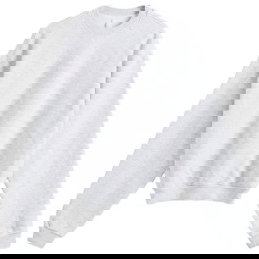 Sweatshirt SKIMS Cotton Fleece Classic Crew Sweatshirt Grå | TP-PLO-4474-LHG, 0