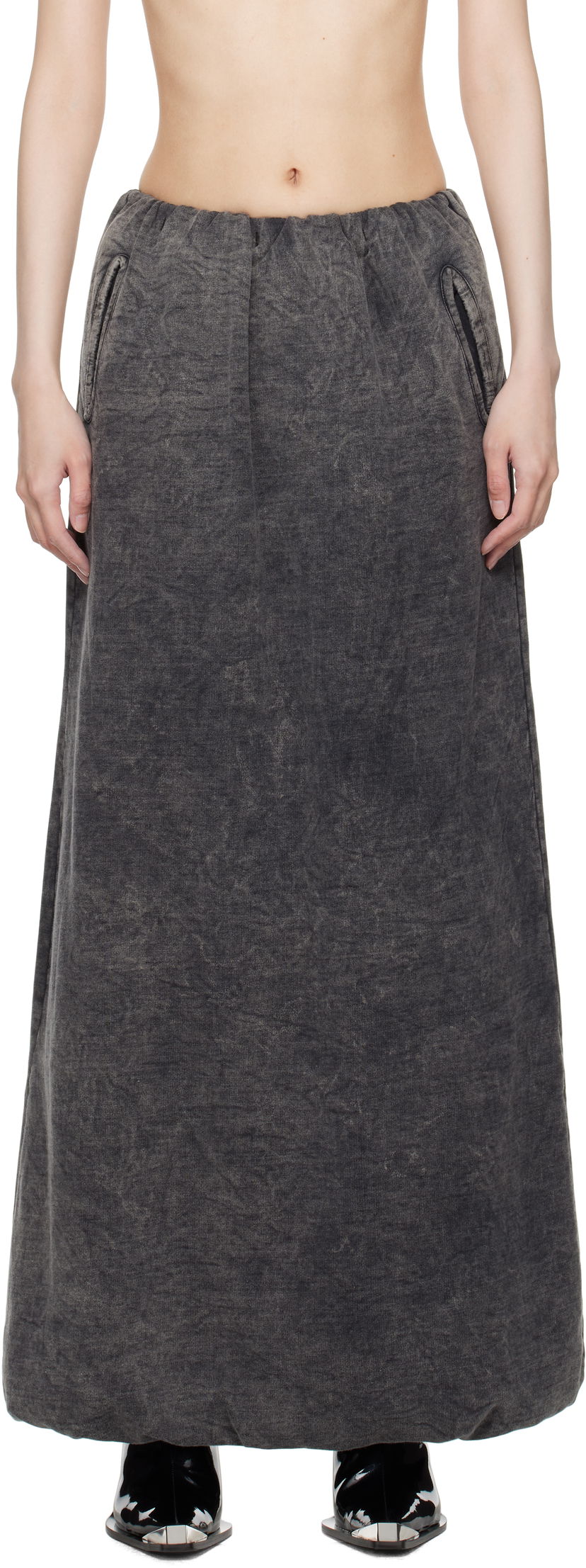 Kjol Diesel O-Tulip Maxi Skirt Grå | A16524 0EGBV
