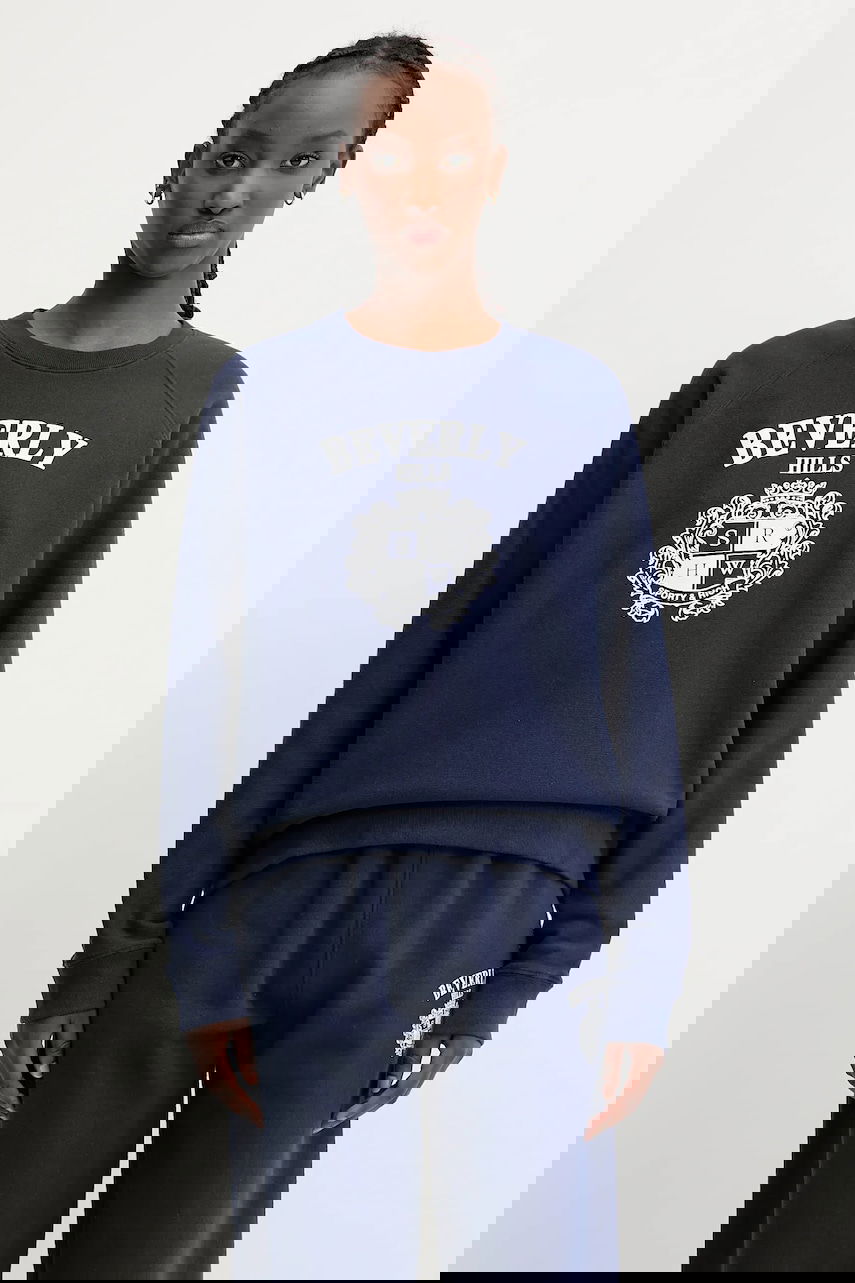 Sweatshirt Sporty & Rich Sporty & Rich BH Crest Sweatshirt Mörkblå | ST082626256BL106, 1